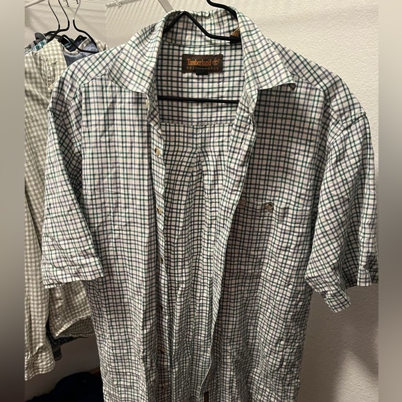 Timberland Other - TIMBERLAND Weathergear Green Button Down Flannel 80% Cotton
